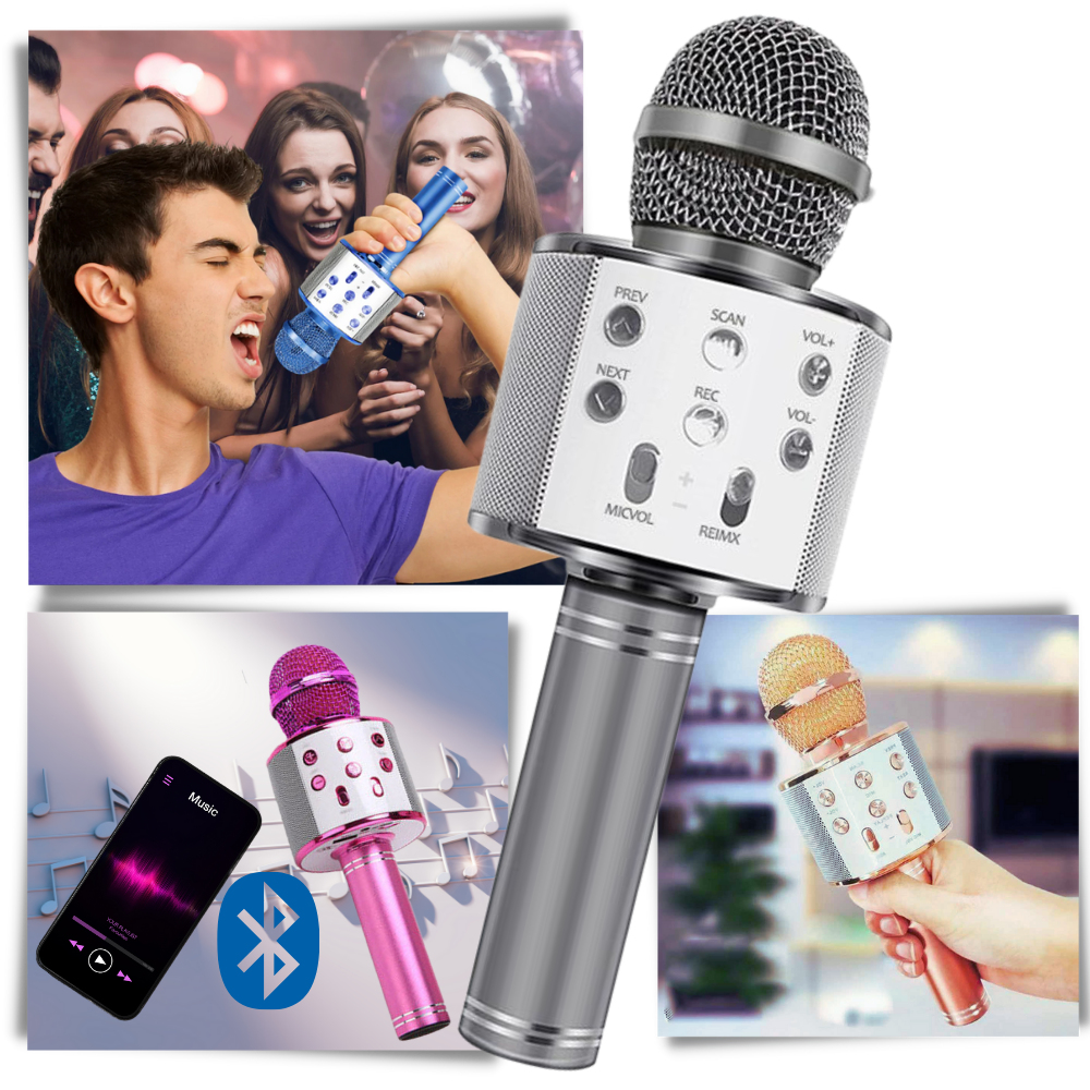 Microfono karaoke bluetooth senza fili - Ozerty