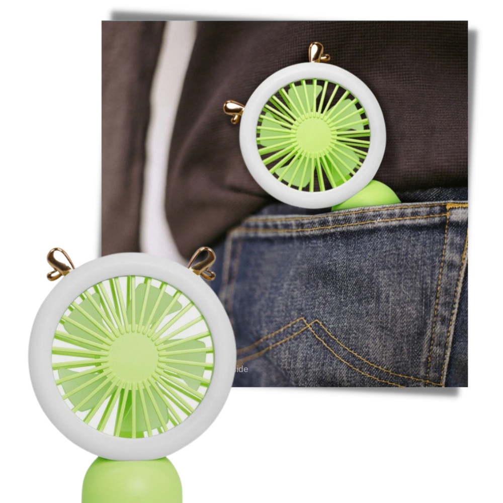 Ventola USB tascabile portatile con LED - Ozerty