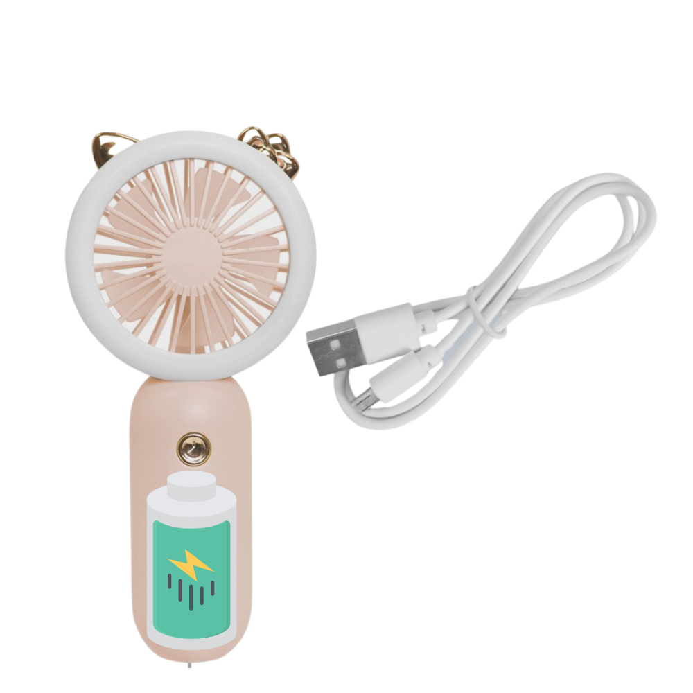 Ventola USB tascabile portatile con LED - Ozerty