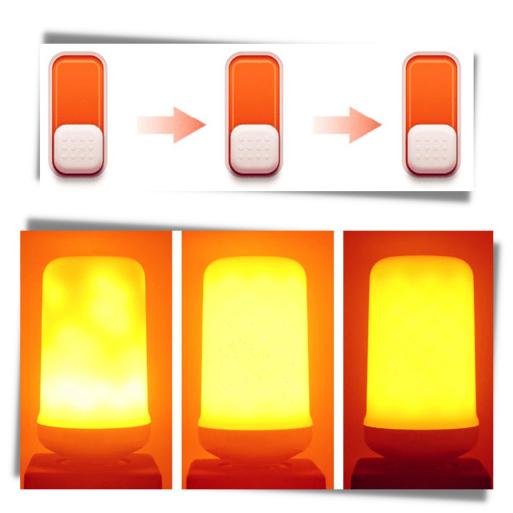 Lampada a LED con Effetto Fiamma