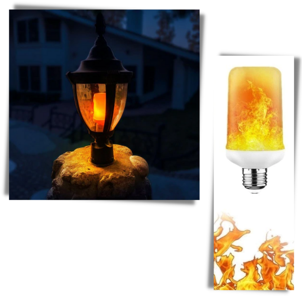 Lampada a LED con Effetto Fiamma - Ozerty
