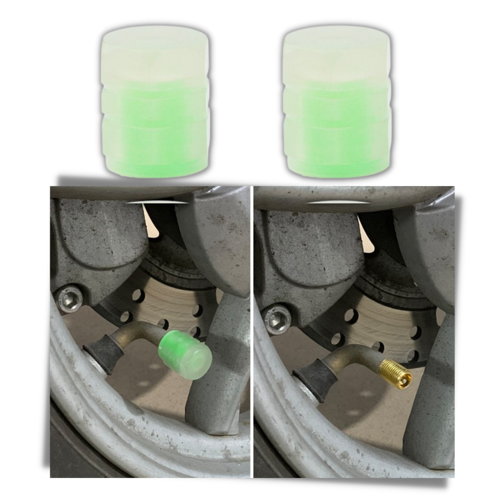 4 Coprivalvole luminosi per auto - Ozerty