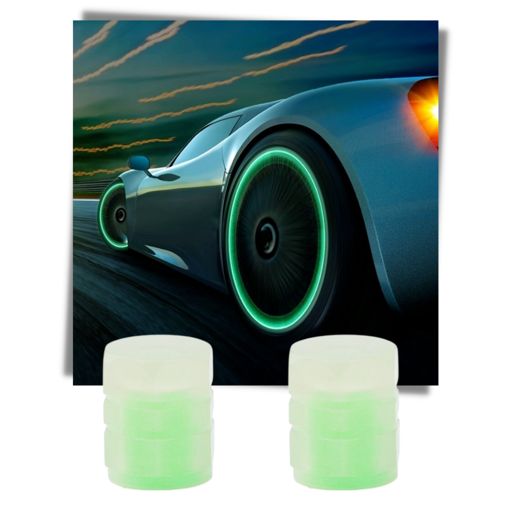 4 Coprivalvole luminosi per auto - Ozerty