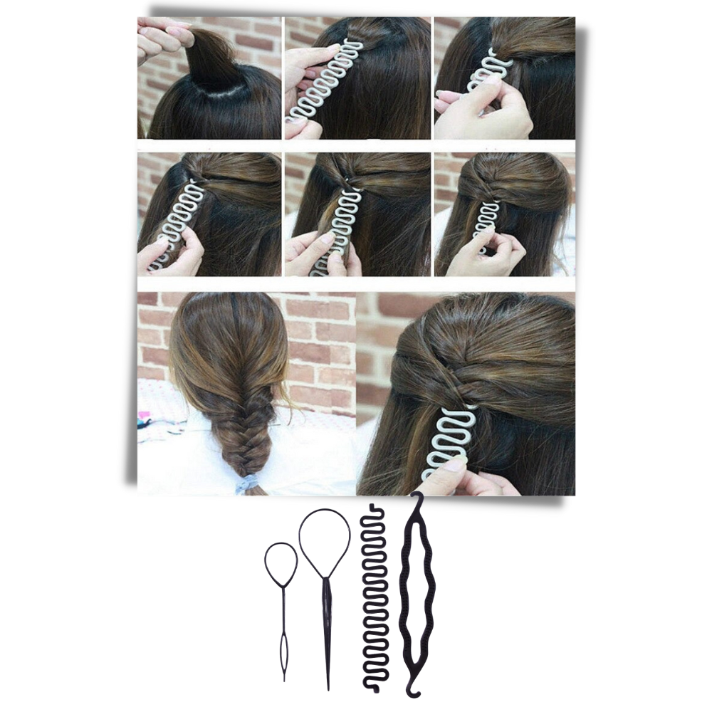 Kit per intrecciare i capelli - Ozerty
