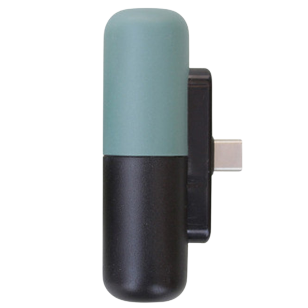 Mini power-bank portatile a forma di capsula