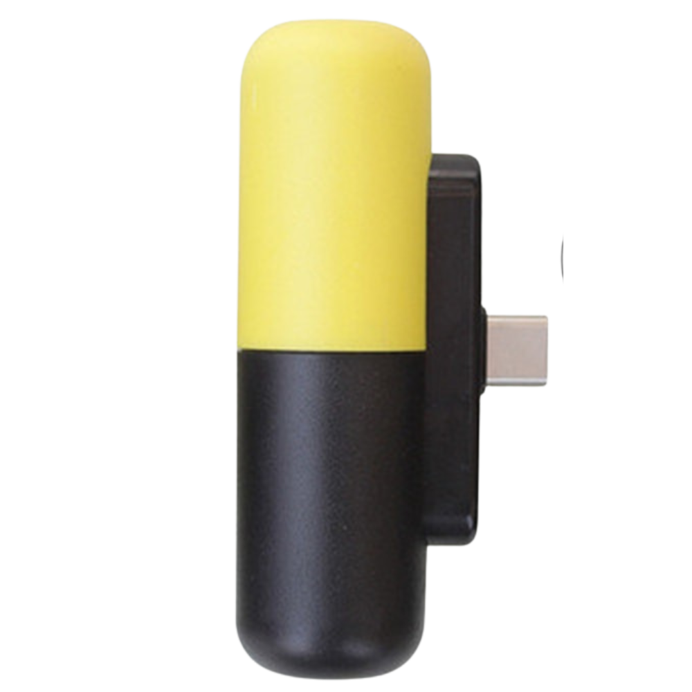 Mini power-bank portatile a forma di capsula