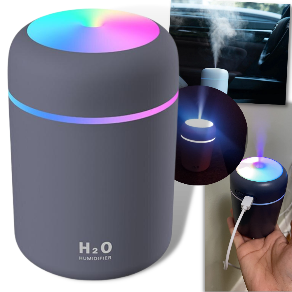 Mini umidificatore e diffusore d'aria per aromaterapia - Ozerty