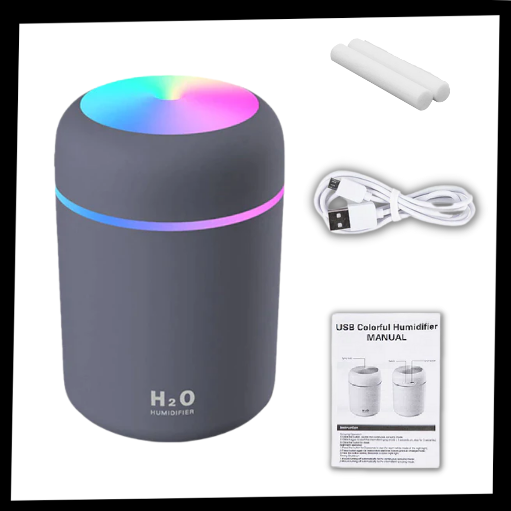 Mini umidificatore e diffusore d'aria per aromaterapia - Ozerty