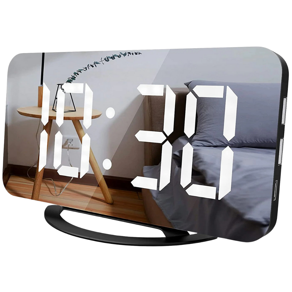 Specchio orologio digitale multifunzionale - Ozerty