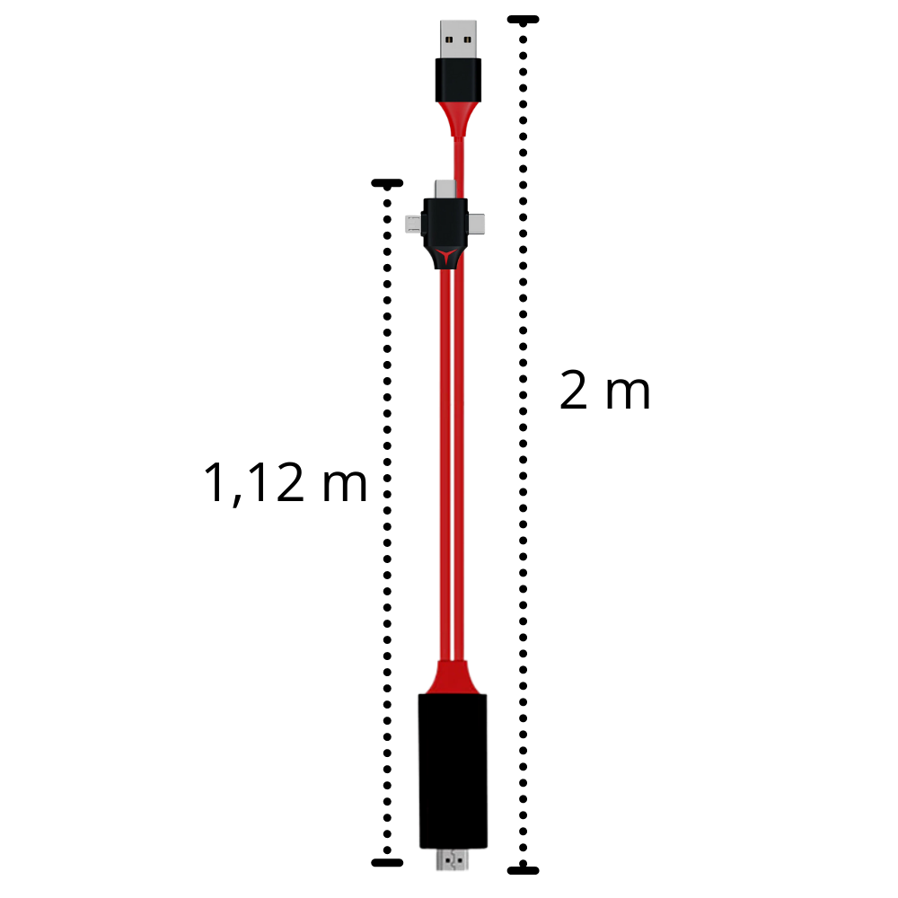 Cavo adattatore HDMI per telefoni e tablet - Ozerty