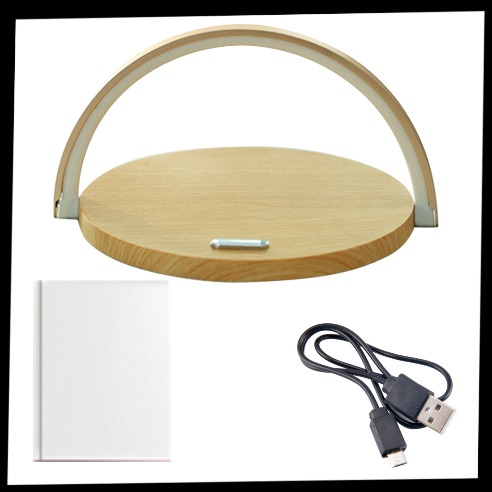 Lampada da tavolo e caricabatterie wireless - Ozerty