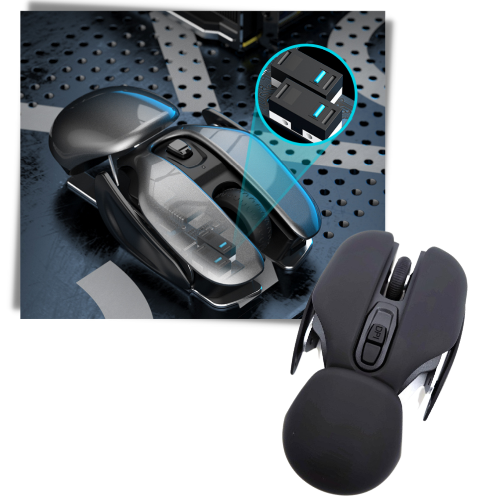 Mouse da gioco ergonomico senza fili - Ozerty