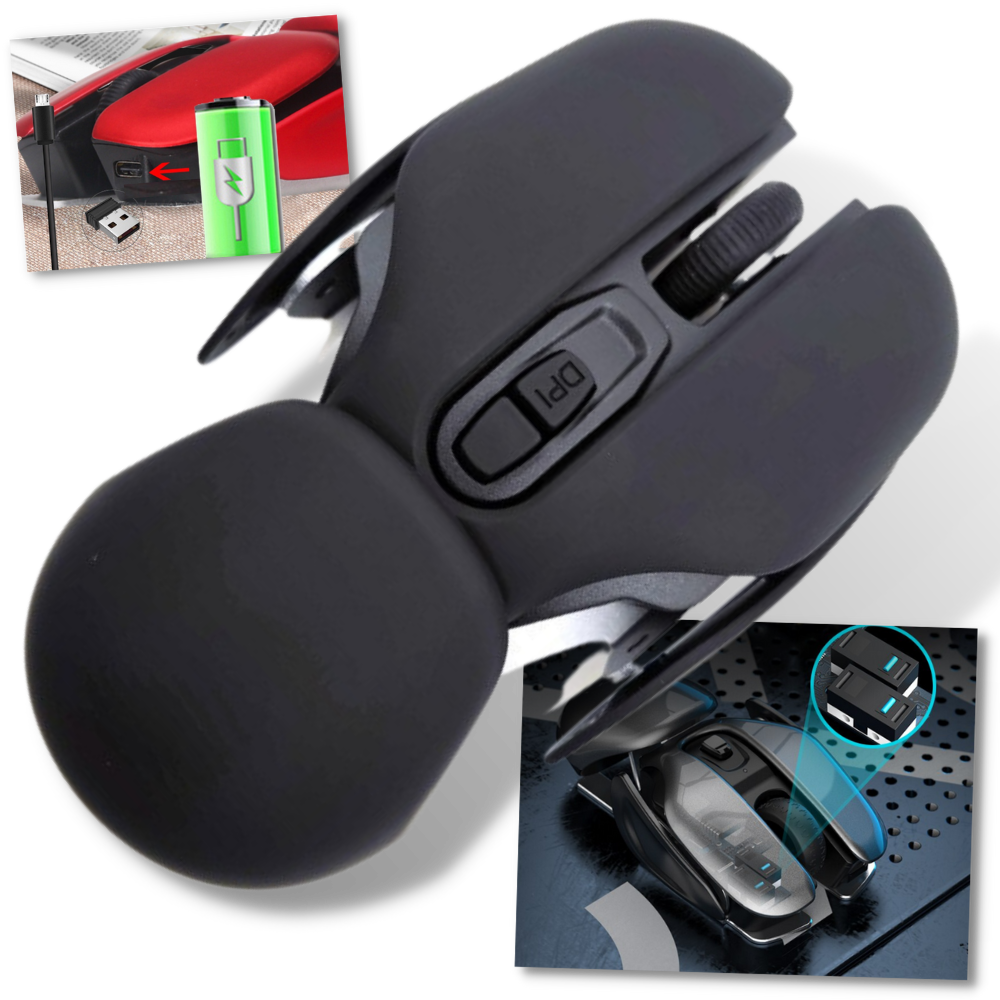 Mouse da gioco ergonomico senza fili - Ozerty