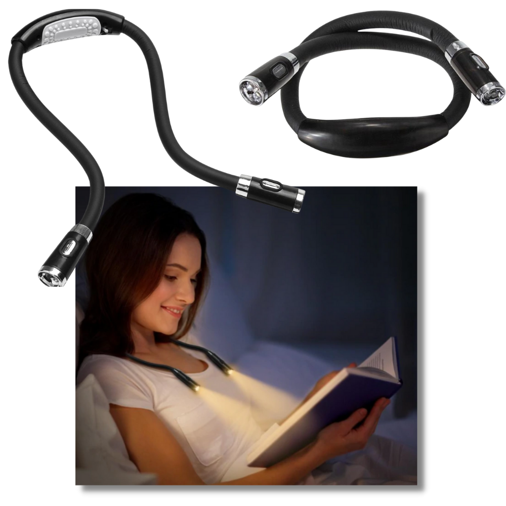Lampada da lettura da collo a LED - Ozerty
