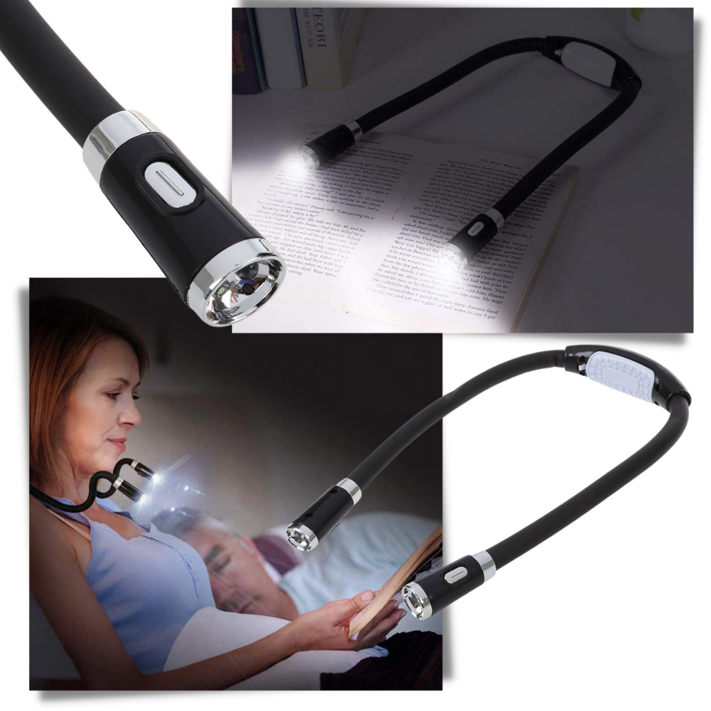 Lampada da lettura da collo a LED - Ozerty