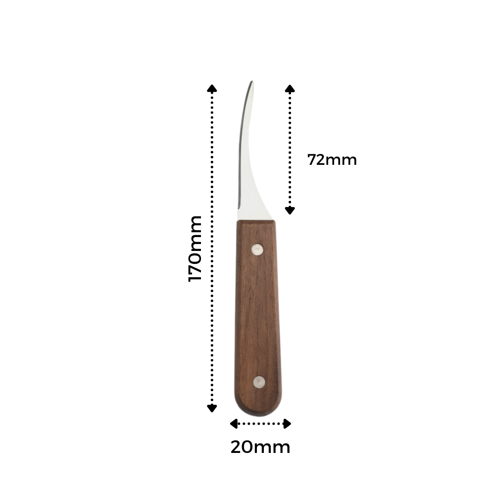 Coltello per sgusciare i gamberi in acciaio inox - Ozerty