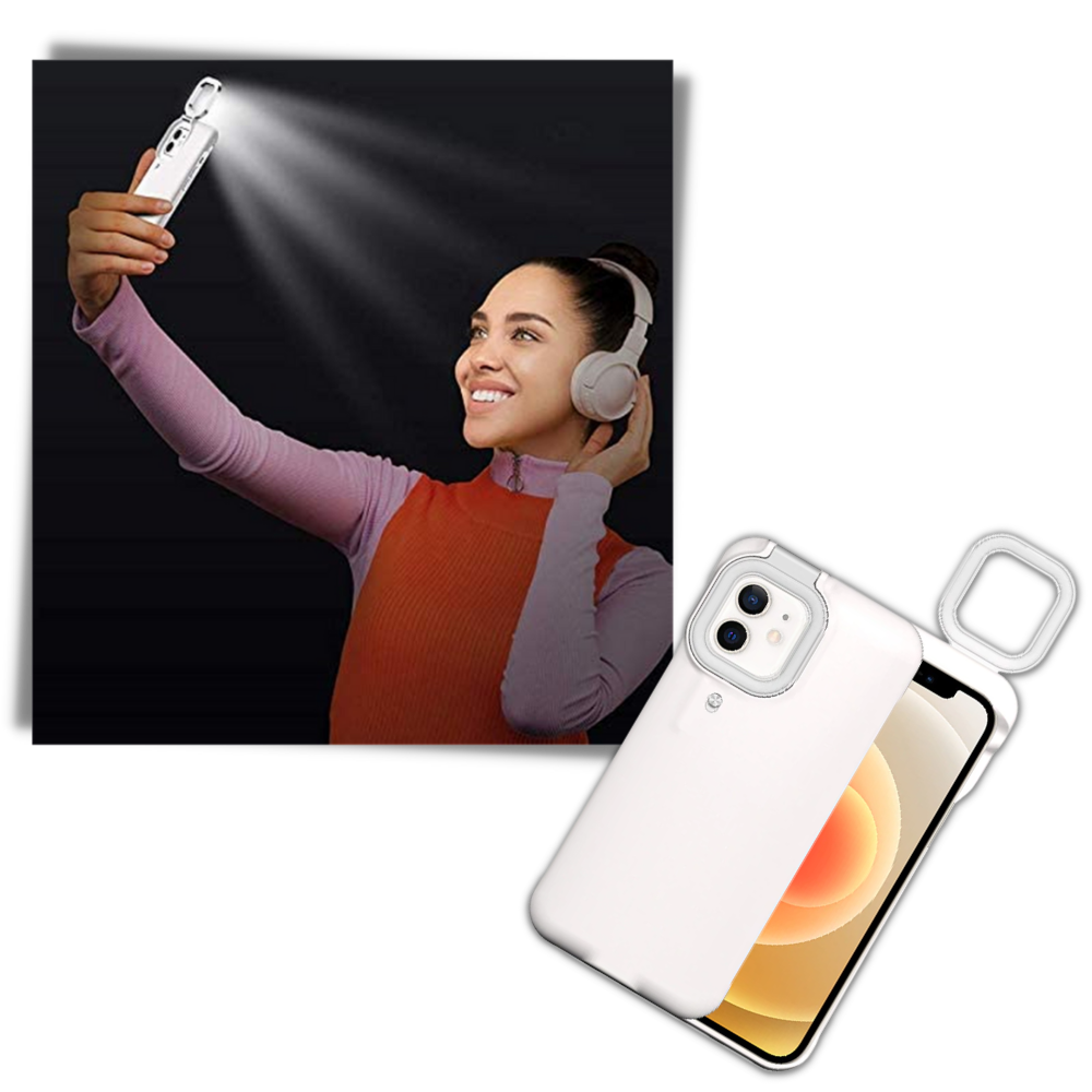 Custodia per telefono con luce ad anello a LED - Ozerty