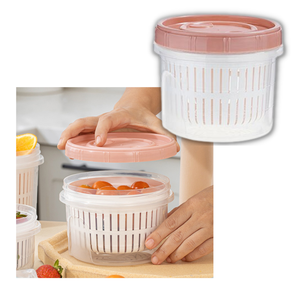 Contenitore per alimenti impilabile con scolapasta - Ozerty
