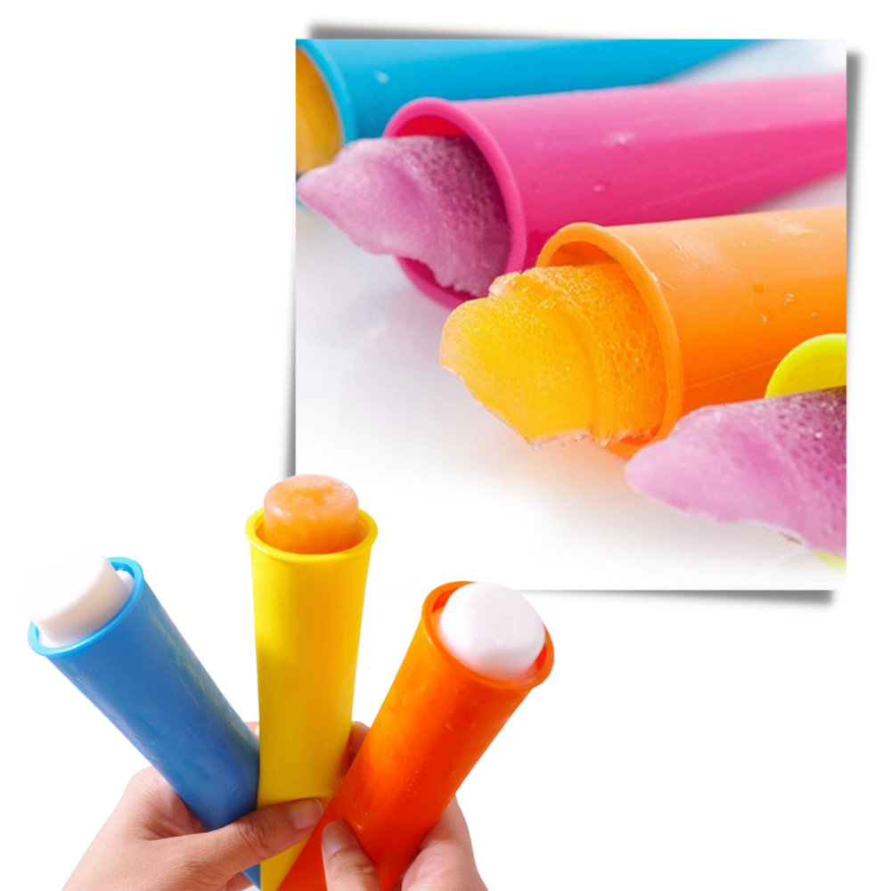 Confezione da 5 stampi in silicone per ghiaccioli - Ozerty