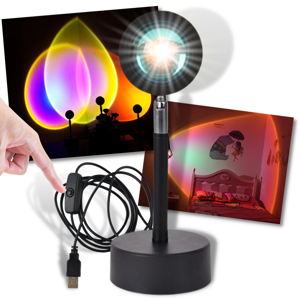 Lampada da scrivania a LED con proiettore di luce colorata - Ozerty