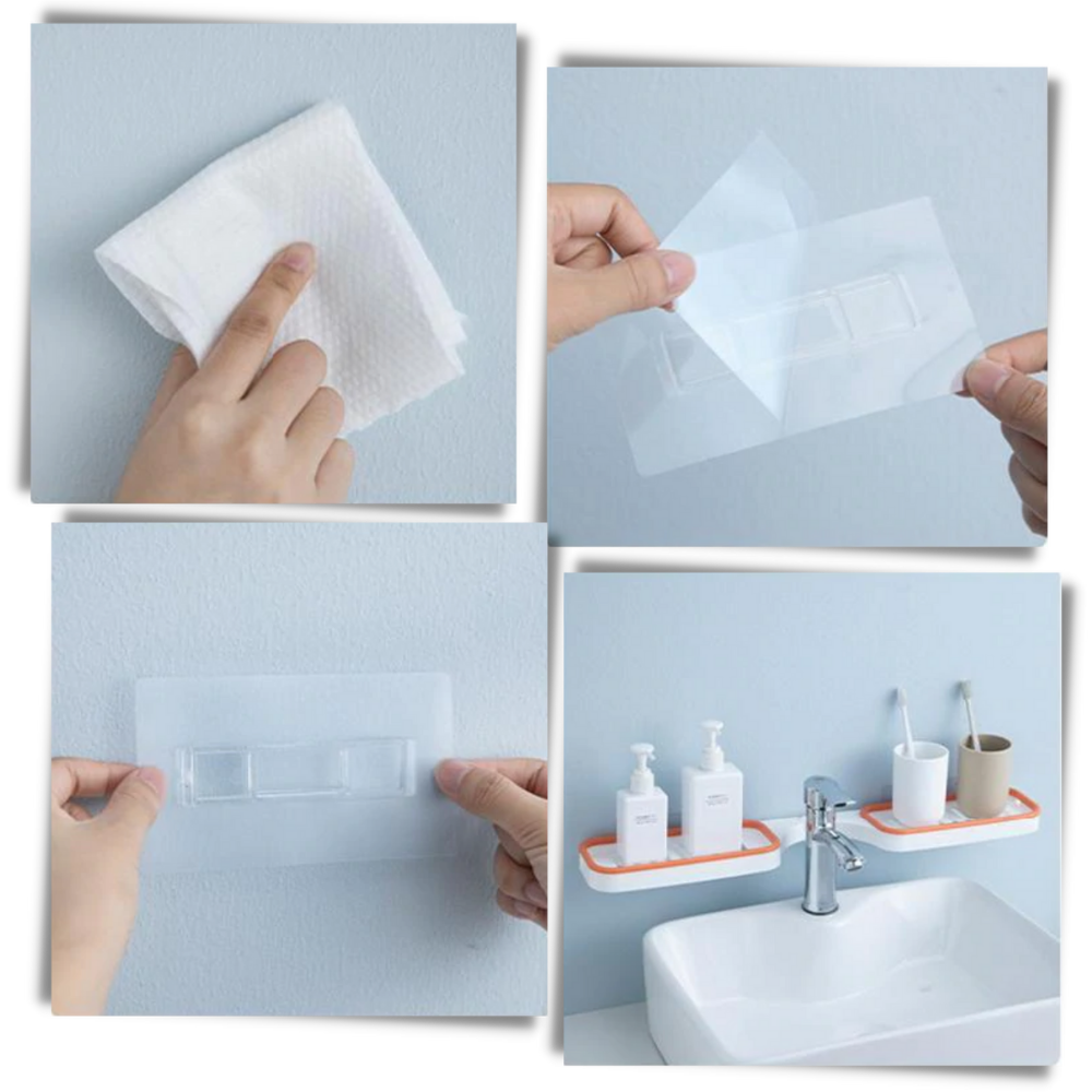 Scaffale di stoccaggio a parete per il bagno