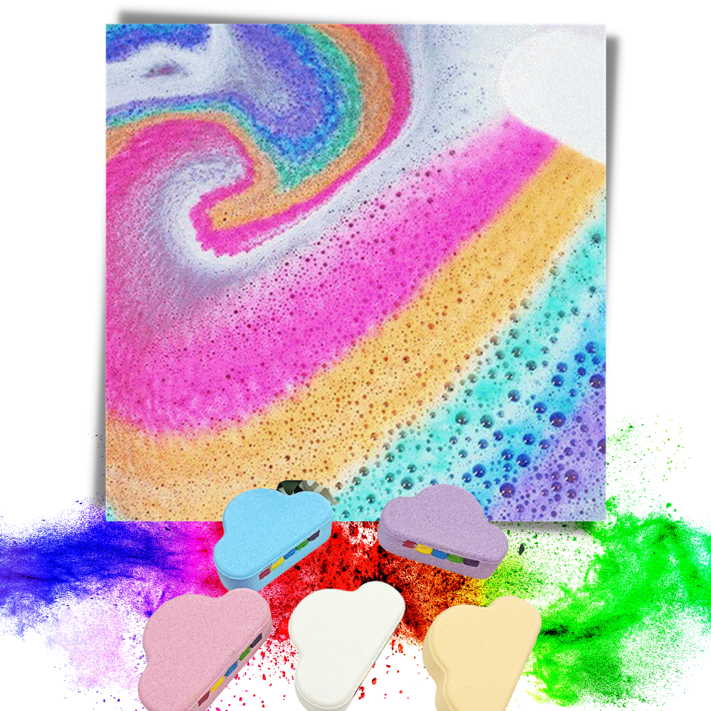 Bomba da bagno colorata al sale marino - Ozerty