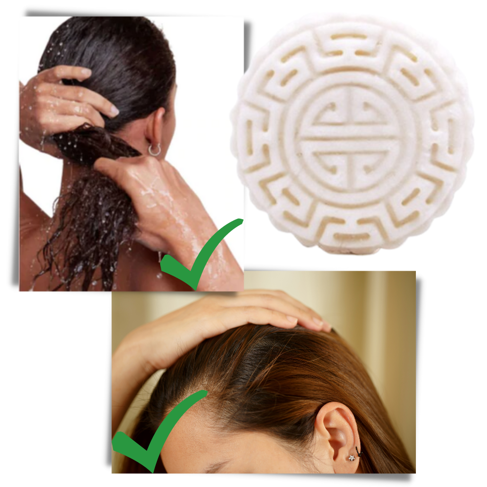 Barretta di shampoo e balsamo al riso solido - Ozerty
