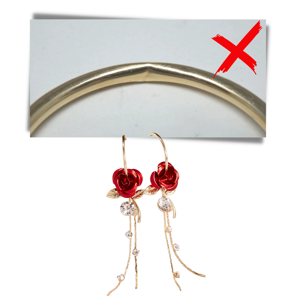 Orecchini con nappe rosa - Ozerty