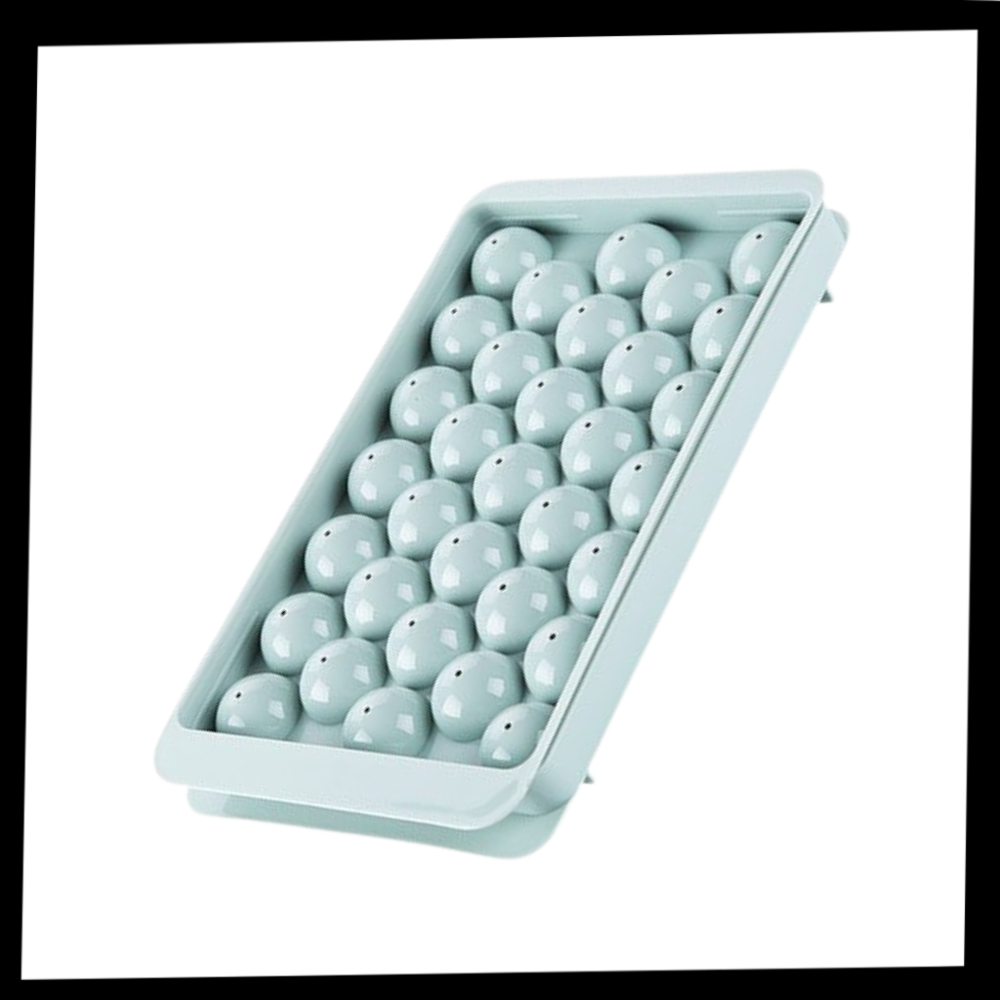 Set di vassoi per cubetti di ghiaccio rotondi - Ozerty