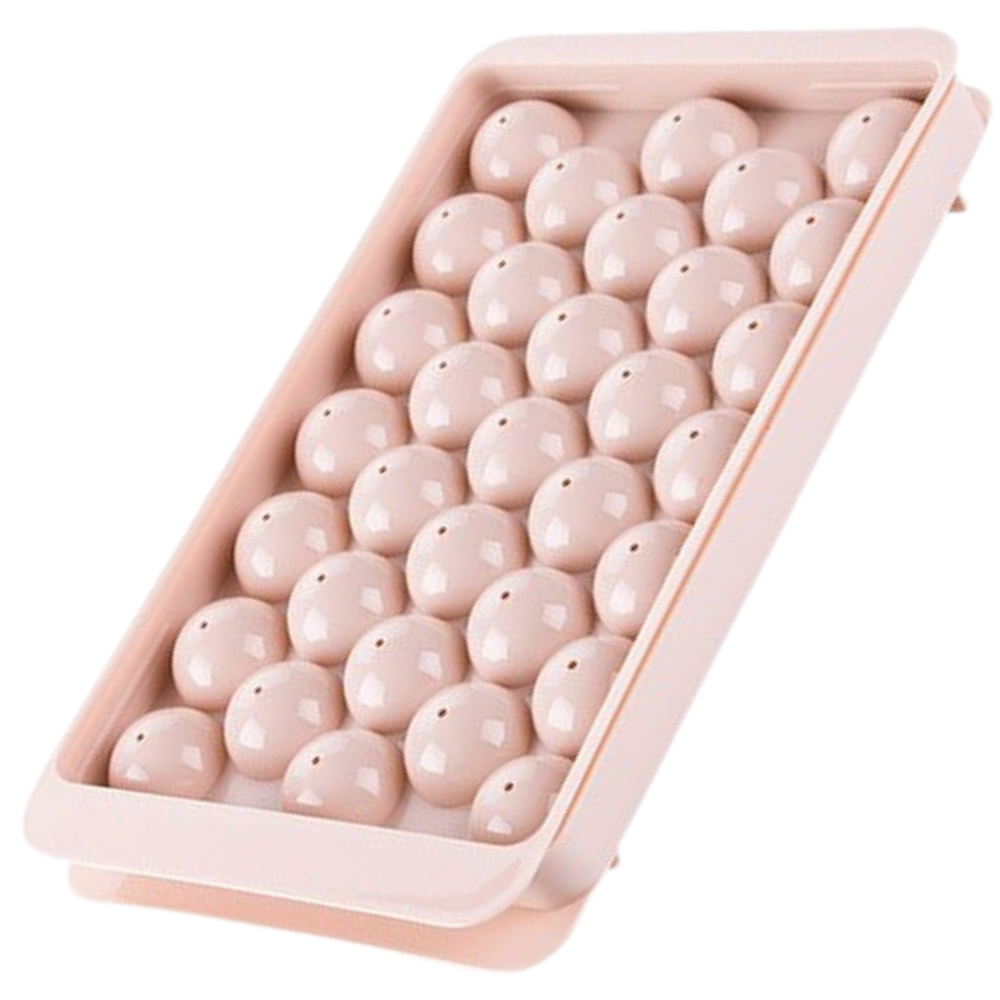 Set di vassoi per cubetti di ghiaccio rotondi