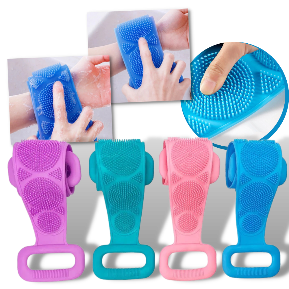 Scrubber corpo esfoliante in silicone elastico - Ozerty