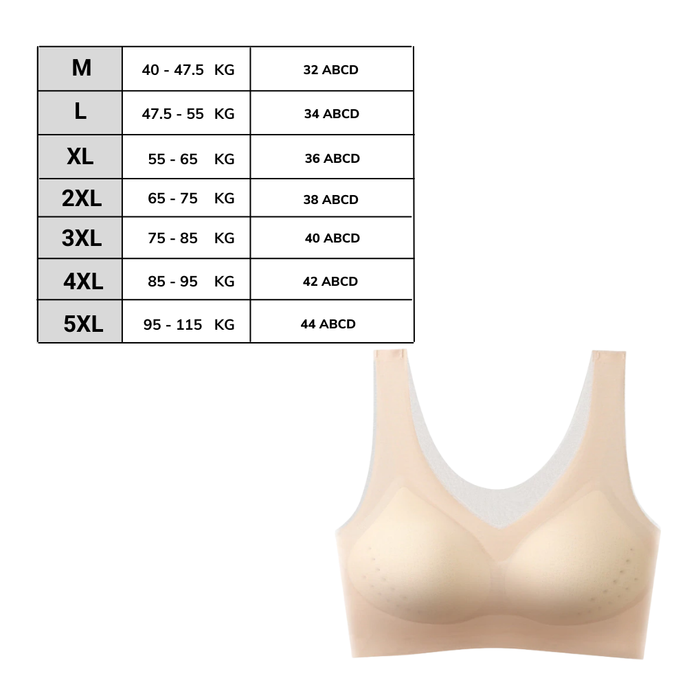Reggiseno ultrasottile in seta di ghiaccio senza cuciture - Ozerty