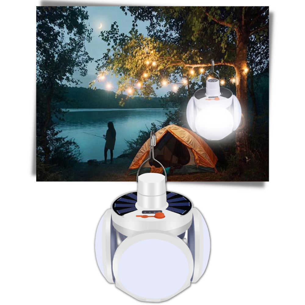 Lampada LED da campeggio ricaricabile - Ozerty