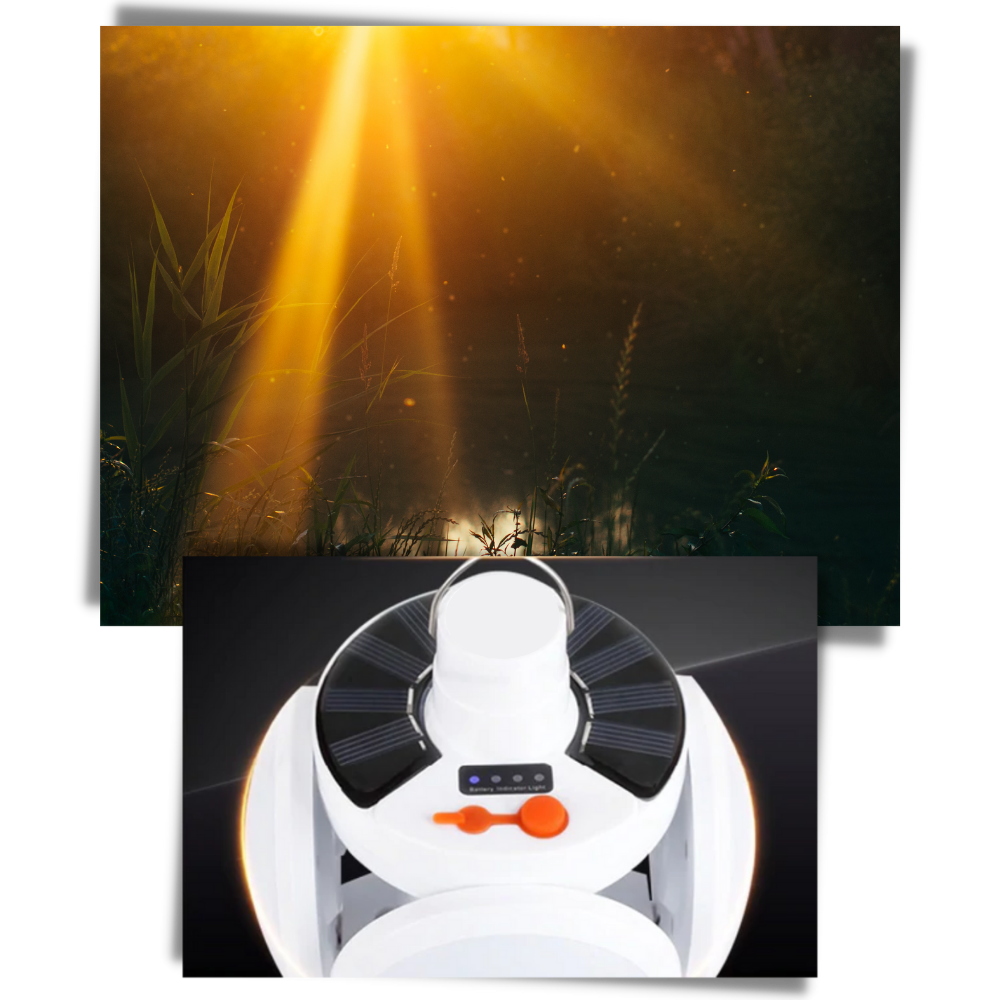 Lampada LED da campeggio ricaricabile - Ozerty