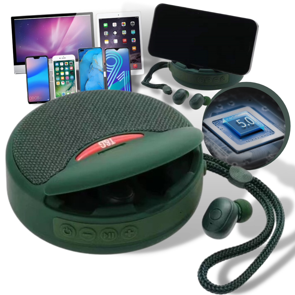 Altoparlante bluetooth senza fili con auricolari - Ozerty