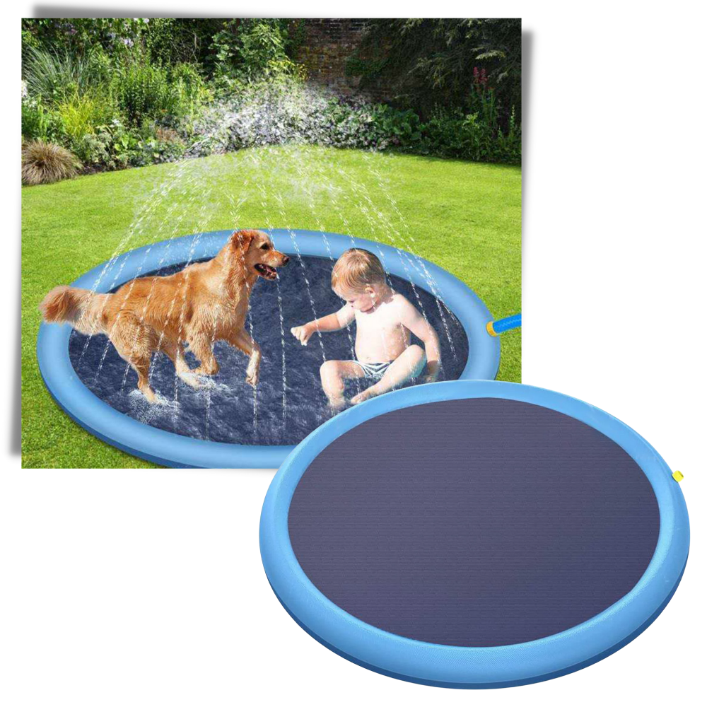 Piscina a spruzzo d'acqua per animali e bambini - Ozerty