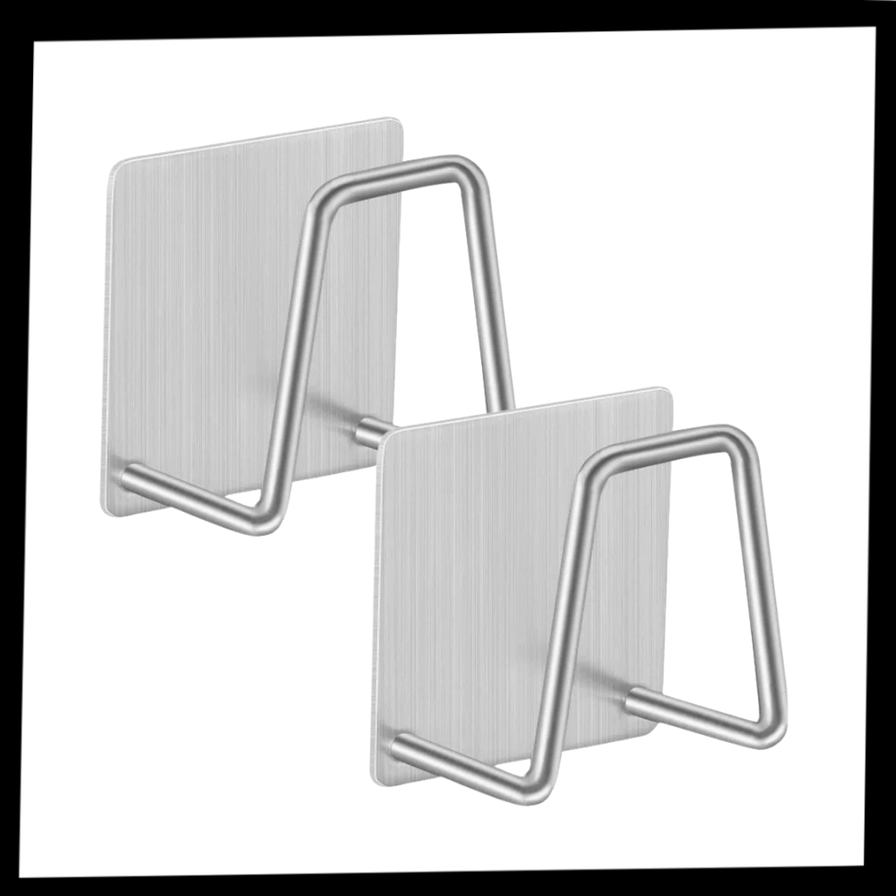 Confezione da 2 porta-spugna in acciaio inox - Ozerty