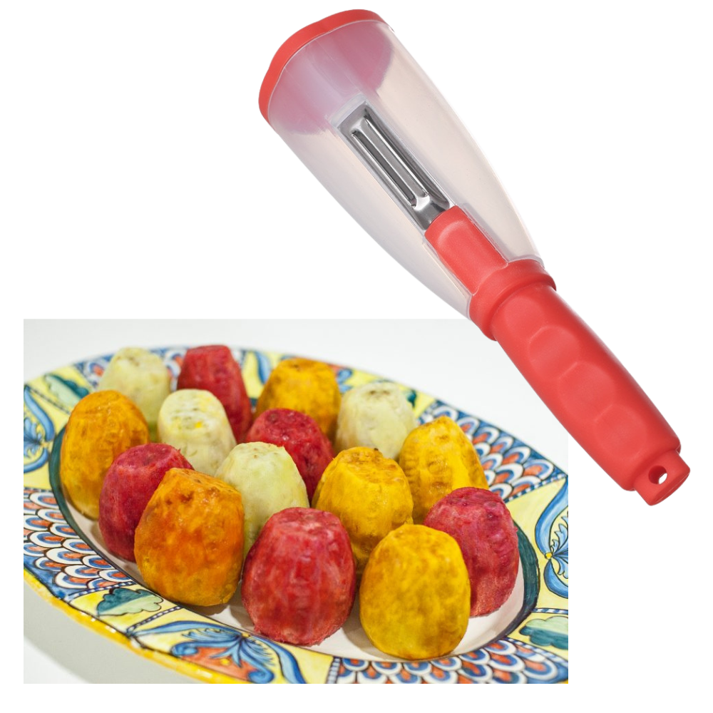 Pelapatate per frutta e verdura con raccoglitore - Ozerty