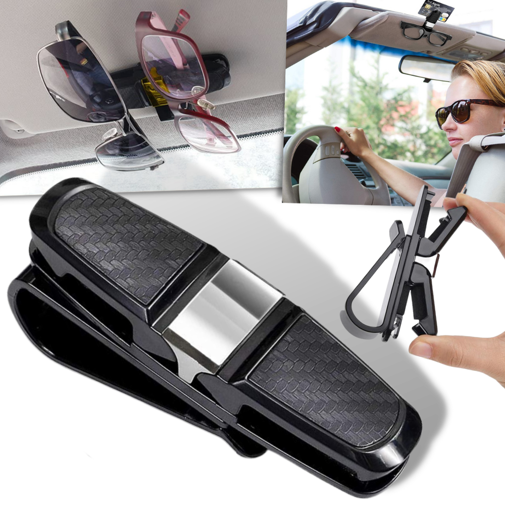 Supporto per occhiali da sole per visiera auto - Ozerty