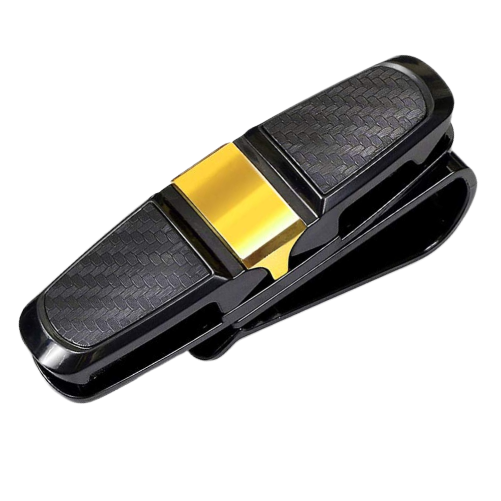Supporto per occhiali da sole per visiera auto