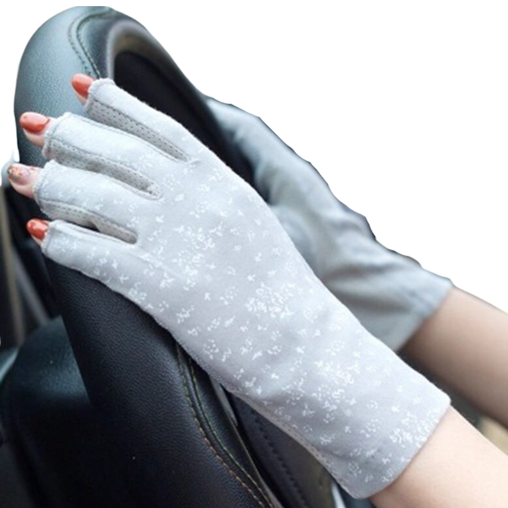 Eleganti guanti in cotone con protezione UV - Ozerty