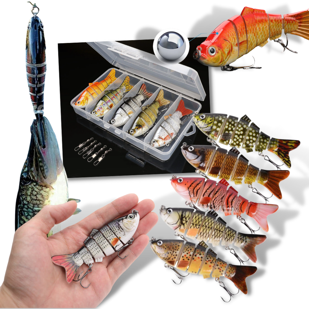 Set di esche artificiali da pesca oscillanti - Ozerty