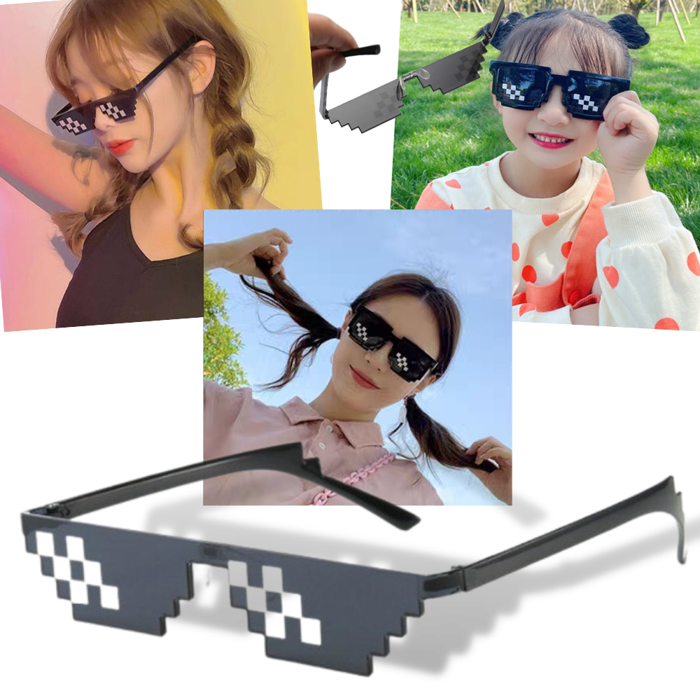 Occhiali da sole pixel alla moda - Ozerty