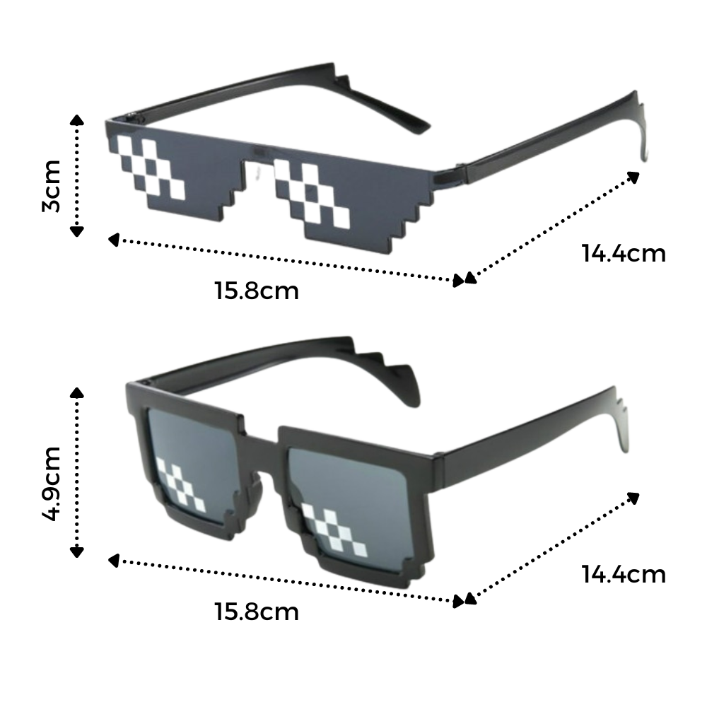 Occhiali da sole pixel alla moda - Ozerty