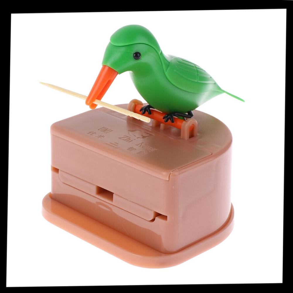Scatola dispenser di stuzzicadenti a forma di uccelli - Ozerty