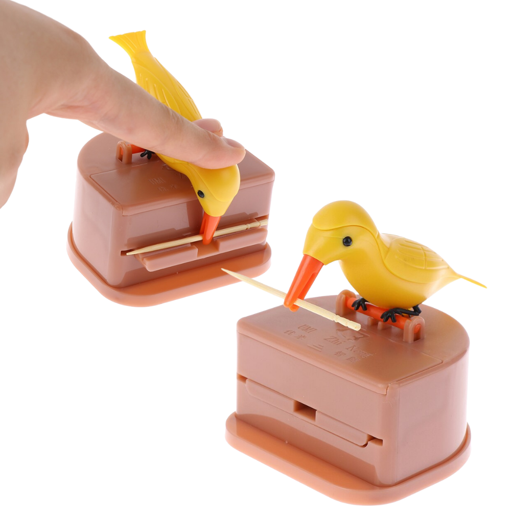 Scatola dispenser di stuzzicadenti a forma di uccelli - Ozerty