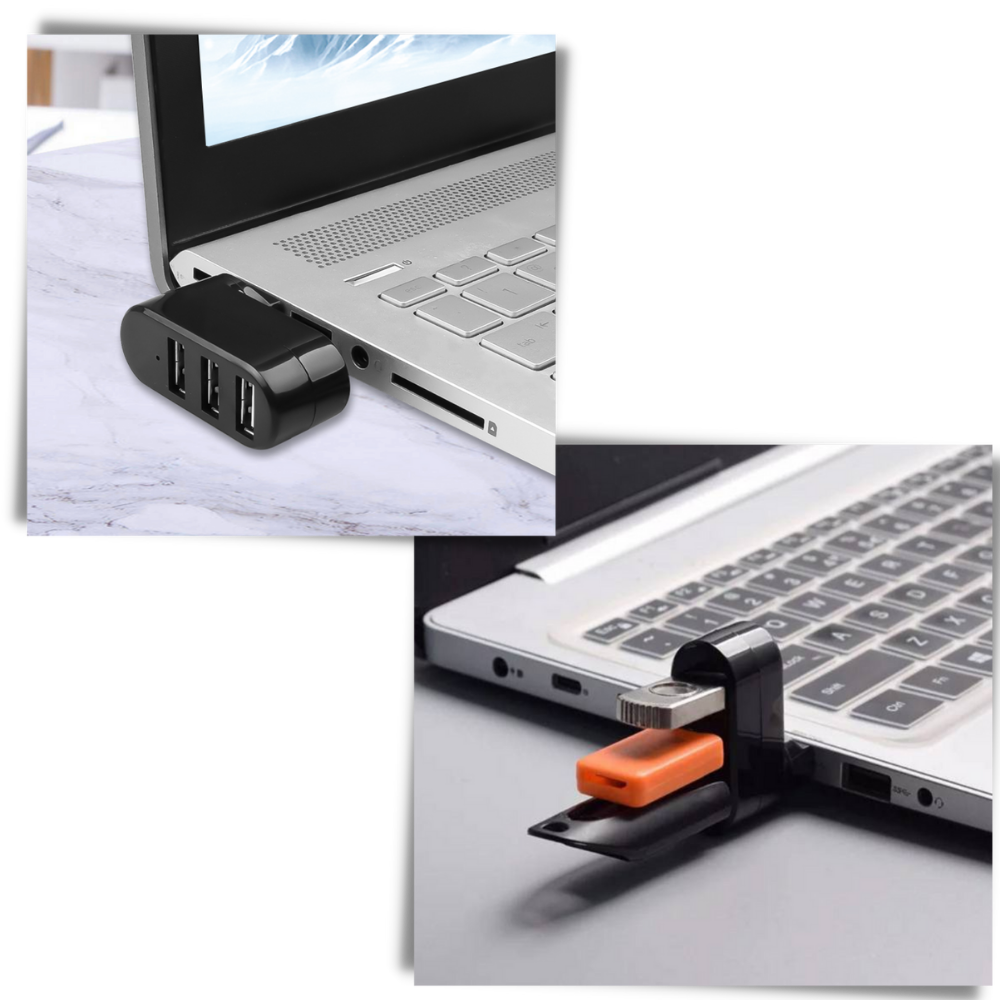 Adattatore rotante USB multiporta - Ozerty