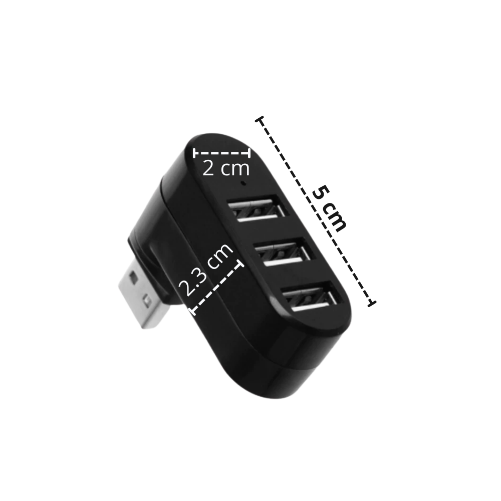 Adattatore rotante USB multiporta - Ozerty