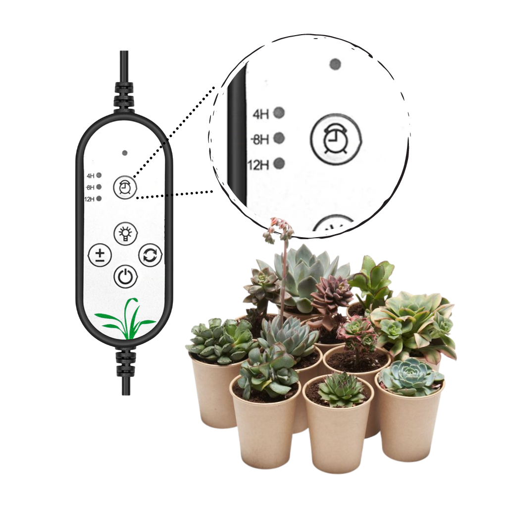 Luce da coltivazione interna a 4 teste LED USB - Ozerty