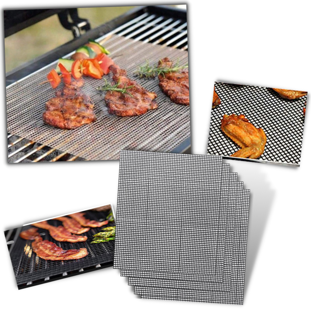 5 Tappetini per barbecue antiaderenti - Ozayti